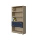 BOOKCASE OF 4 SHELVES AND DRAWERS