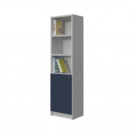 BOOKCASE WITH 5 SHELVES WITH CUPBOARD