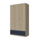 3-PLY WARDROBE WITH 4 DRAWERS
