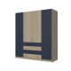 4-PLY WARDROBE WITH 4 DRAWERS