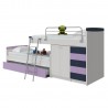 "MAGIC" BUNK BED WITH SOFA BED AND SLIDING BED MECHANISM AND STRORAGE SPACES