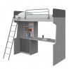 "SUPER LOFT" BUNK BED WITH BOOKCASE AND DESKTOP