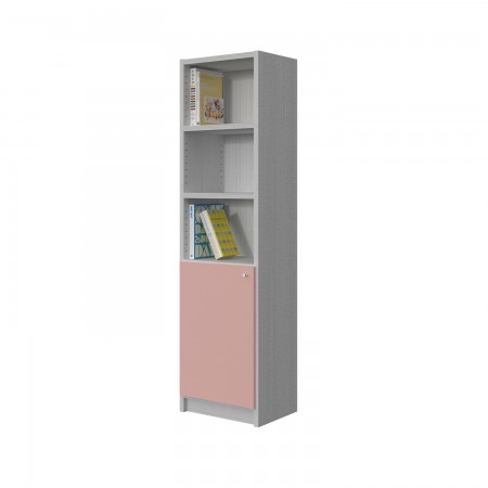 BOOKCASE WITH 5 SHELVES WITH CUPBOARD