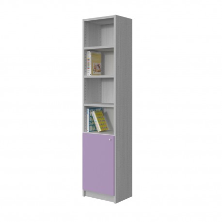 BOOKCASE WITH 4 SHELVES WITH A CUP BOARD