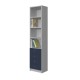 BOOKCASE WITH 4 SHELVES WITH 4 DRAWERS