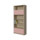 BOOKCASE OF 4 SHELVES AND CUPBOARDS