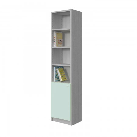 BOOKCASE WITH 4 SHELVES WITH A CUP BOARD
