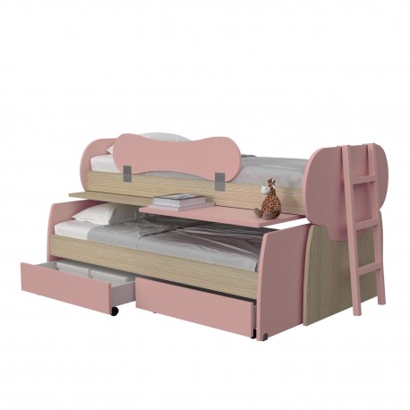 "WORK N' PLAY" BUNK BED WITH STORAGE DRAWERS