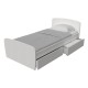 "REAL" BED WITH STORAGE DRAWERS