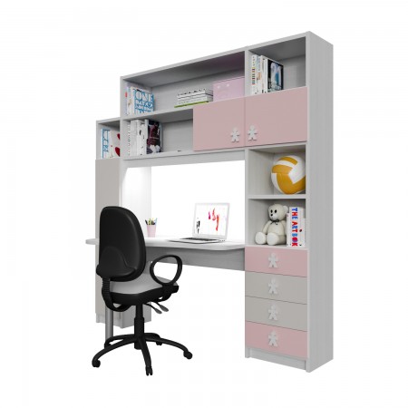 BOOKCASE AND DESK POP 2 COMPOSITION