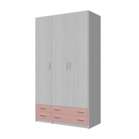 3-PLY WARDROBE WITH 4 DRAWERS