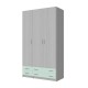 3-PLY WARDROBE WITH 4 DRAWERS