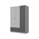 3-PLY WARDROBE WITH 2 DRAWERS