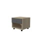 BEDSIDE TABLE ON WHEELS WITH ONE DRAWER