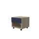 BEDSIDE TABLE ON WHEELS WITH ONE DRAWER