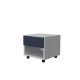 BEDSIDE TABLE ON WHEELS WITH ONE DRAWER