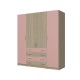 4-PLY WARDROBE WITH 4 DRAWERS