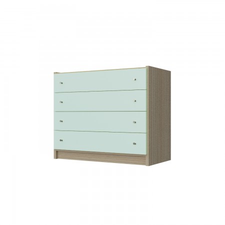 LOW CHEST OF FOUR DRAWERS