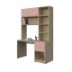 BOOKCASE WITH DESK COMPOSITION AND DRAWERS