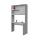 BOOKCASE WITH CURVED DESK COMPOSITION WITH 2 SHELVES AND A CUPBOARD
