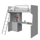 "SUPER LOFT" BUNK BED WITH BOOKCASE AND DESKTOP