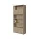 BOOKCASE OF 4 SHELVES AND CUPBOARDS
