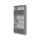 BOOKCASE OF 4 SHELVES AND CUPBOARDS
