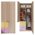 2-PLY WARDROBE WITH 3 DRAWERS