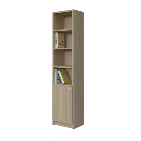 BOOKCASE WITH 4 SHELVES WITH A CUP BOARD