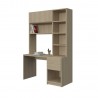 BOOKCASE WITH DESK COMPOSITION AND DRAWERS