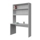 BOOKCASE WITH CURVED DESK COMPOSITION WITH 1 SHELF AND TWO CUPBOARDS