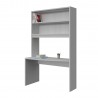 BOOKCASE WITH CURVED DESK COMPOSITION WITH 1 SHELF AND TWO CUPBOARDS