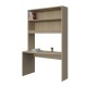 BOOKCASE WITH CURVED DESK COMPOSITION WITH 1 SHELF AND TWO CUPBOARDS