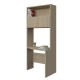 BOOKCASE WITH CURVED DESK COMPOSITION WITH 1 SHELF AND TWO CUPBOARDS