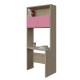 BOOKCASE WITH CURVED DESK COMPOSITION WITH 1 SHELF AND TWO CUPBOARDS