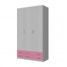 3-PLY WARDROBE WITH 4 DRAWERS