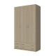 3-PLY WARDROBE WITH 4 DRAWERS