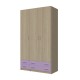 3-PLY WARDROBE WITH 4 DRAWERS