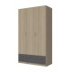 3-PLY WARDROBE WITH 4 DRAWERS