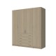 4-PLY WARDROBE WITH 4 DRAWERS