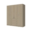 4-PLY WARDROBE WITH 4 DRAWERS