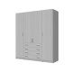 4-PLY WARDROBE WITH 4 DRAWERS