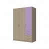 3-PLY WARDROBE WITH 4 DRAWERS