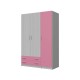 3-PLY WARDROBE WITH 2 DRAWERS
