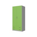 2-PLY WARDROBE WITH 2 DRAWERS