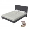 "STYLE" BED WITH FABRIC & STORAGE