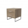 BEDSIDE TABLE "URBAN" WITH METALLIC LEGS