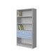 BOOKCASE OF 4 SHELVES AND DRAWERS