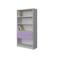 BOOKCASE OF 4 SHELVES AND DRAWERS