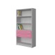 BOOKCASE OF 4 SHELVES AND DRAWERS
